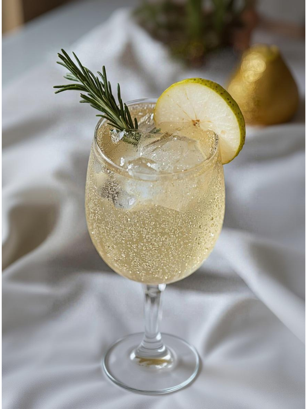 <h4>SAYLESS SPRITZ® CHARDONNAY <em>GOLDEN TINSEL FIZZ</em></h4>